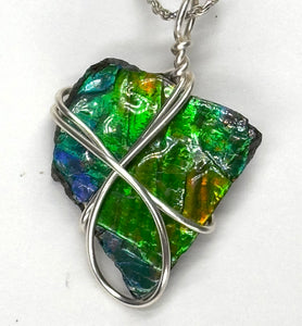 Wire Wrapped Ammolite #2