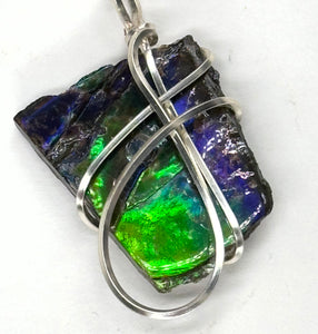 Wire Wrapped Ammolite #3