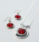 Contemporary Necklace and Earring Set