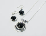 Contemporary Necklace and Earring Set