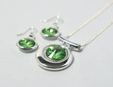 Contemporary Necklace and Earring Set